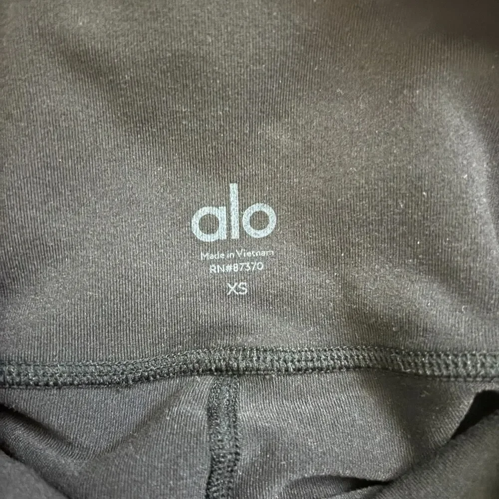 Alo Yoga 7/8 High-Waist Moto Legging Black Size XS Athletic Yoga Workout Gym